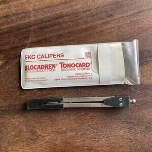 EKG Calipers Tool Blocadren Tonocard Promotional Pharmaceutical Drug Rep